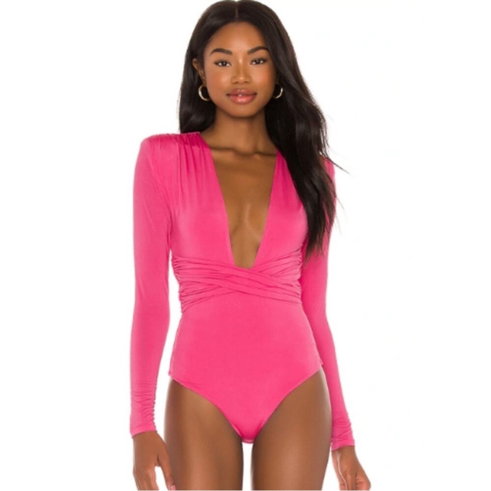 Lovers + Friends Anya Bodysuit in Hot Pink Women’s Medium - Picture 6 of 7